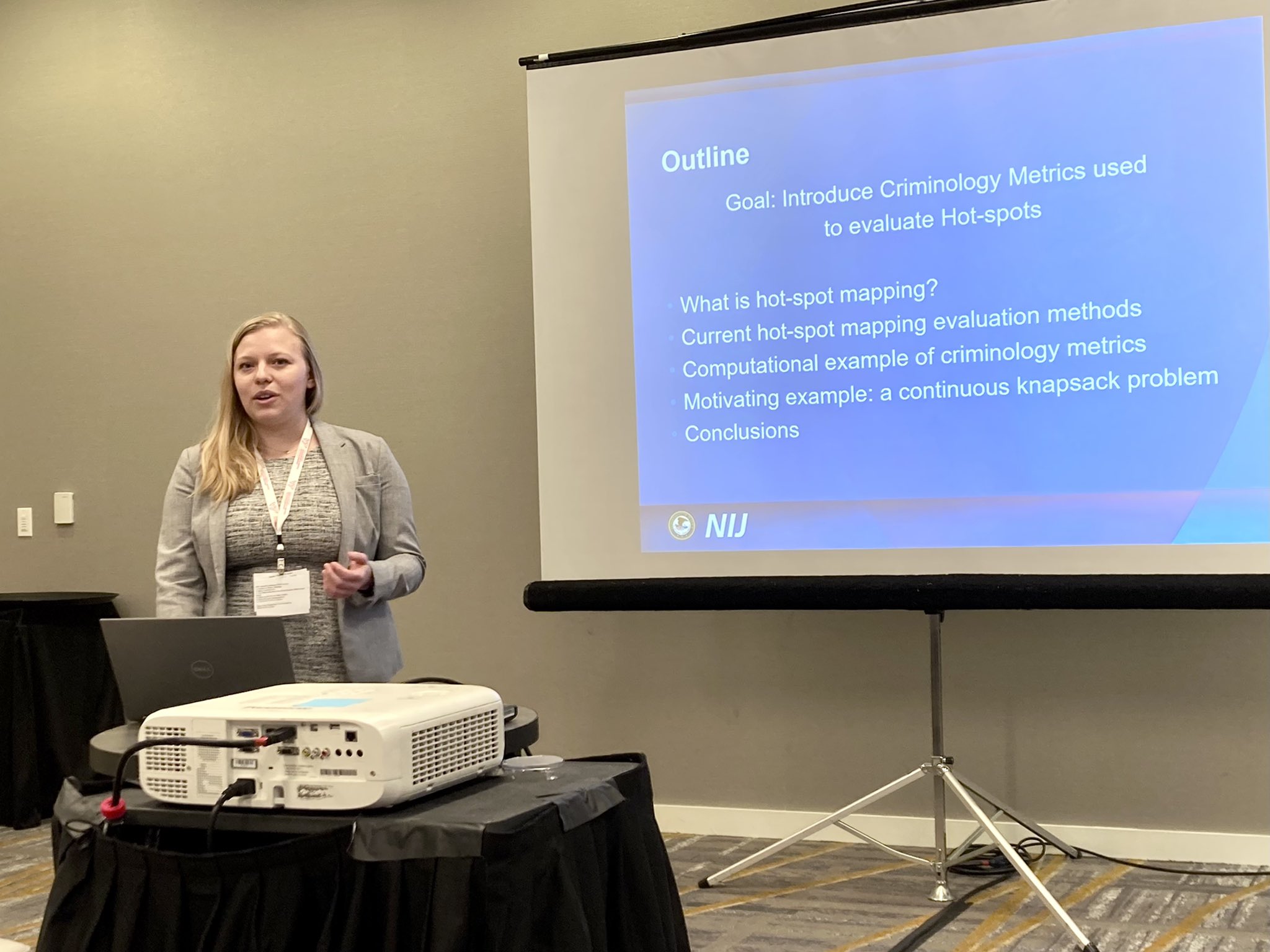 Presenting hot-spot mapping metrics research at IISE 2022 Annual Conference